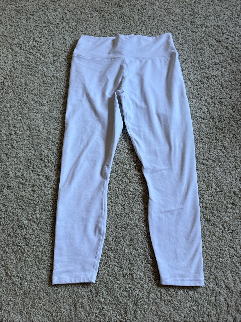Fabletics Powerhold White Stretch Capri Leggings